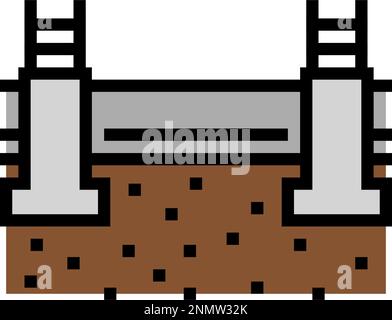 plinth beam building house icon doodle illustration Stock Vector Image ...