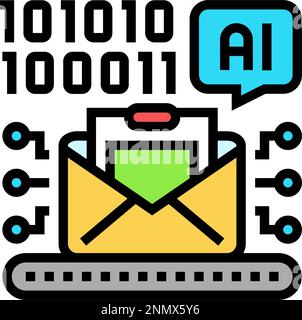 ai customization marketing color icon vector illustration Stock Vector ...