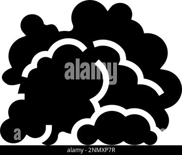 cloud smell glyph icon vector illustration Stock Vector Image & Art - Alamy