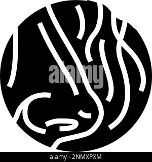 nose smell glyph icon vector illustration Stock Vector Image & Art - Alamy