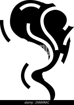 fume smell glyph icon vector illustration Stock Vector Image & Art - Alamy