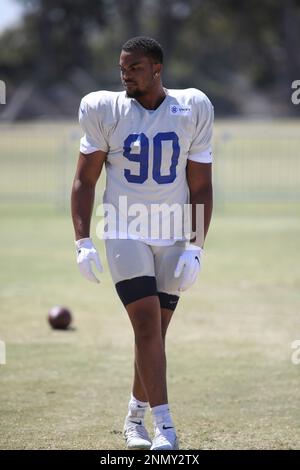 Los Angeles Rams defensive end Earnest Brown IV (90) puts his