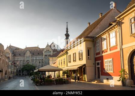Fortuna street in Old city of Budapest Stock Photo