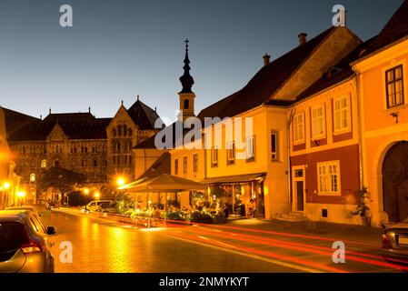 Fortuna street in old Budapest Stock Photo
