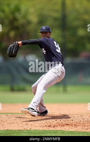 New York Yankees pitcher Alfred Vega 56 during an Extended