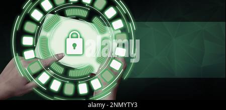 Two Hands Holding mobile phone and press on screen. Cellphone presenting New Futuristic Technologies. Palms Carrying cellphone Displaying Late Stock Photo