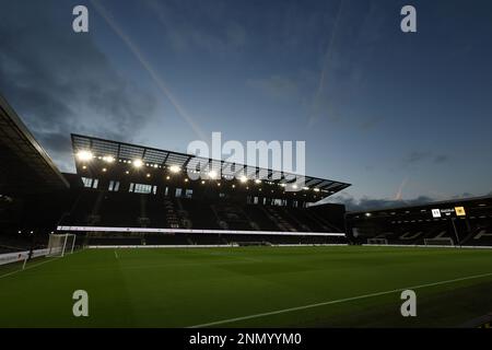 London, UK. 24th February 2023. A general view of Craven Cottage during the Premier League match at Craven Cottage, London. Picture credit should read: David Klein / Sportimage Credit: Sportimage/Alamy Live News Stock Photo