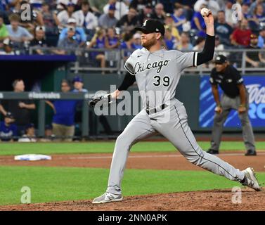 Chicago White Sox pitcher Aaron Bummer (39) delivers against the