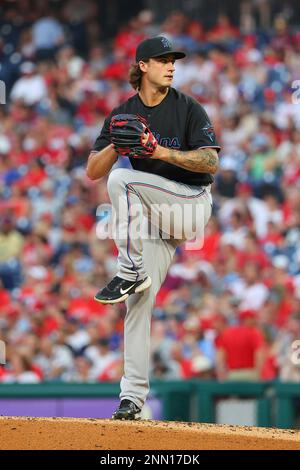 Miami Marlins pitcher Jordan Holloway (25) during a MiLB Spring