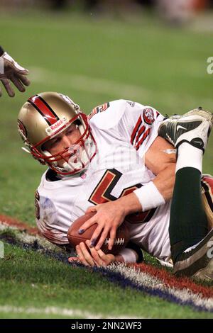 1 Oct 2001: Jeff Garcia of the San Francisco 49ers during the Niners 19-17  victory over the New York Jets at Giants Stadium in East Rutherford, New  Jersey. (Icon Sportswire via AP Images Stock Photo - Alamy