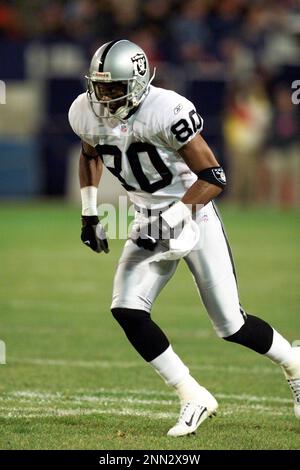 25 Nov 2001: Tim Brown and Jerry Rice of the Oakland Raiders during the  Raiders 28-10 victory over the New York Giants at Giants Stadium in East  Rutherford, New Jersey. (Icon Sportswire