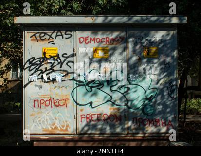 Graffiti, Sofia, Bulgaria Stock Photo