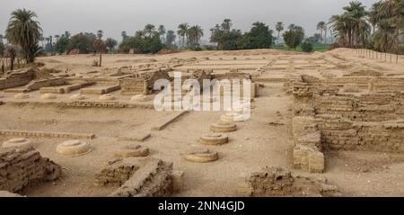 The Northern Palace at Tell el-Amarna also known as Akhetaten, horizon of the Aten, Middle Egypt Stock Photo