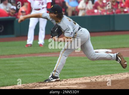 MILWAUKEE, WI - AUGUST 03: Pittsburgh Pirates pitcher Max Kranick (45)  delivers a pitch during the MLB game against the Milwaukee Brewers on  August 3, 2021 at American Family Field in Milwaukee