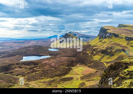 the Quiraing on the Trotternish peninsula, Isle of Skye, Scotland Stock Photo