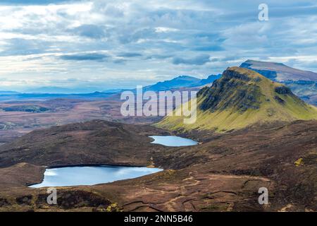 the Quiraing on the Trotternish peninsula, Isle of Skye, Scotland Stock Photo