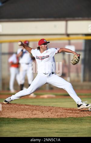 Bristol State Liners pitcher Corbin Barker 55 Delta during a