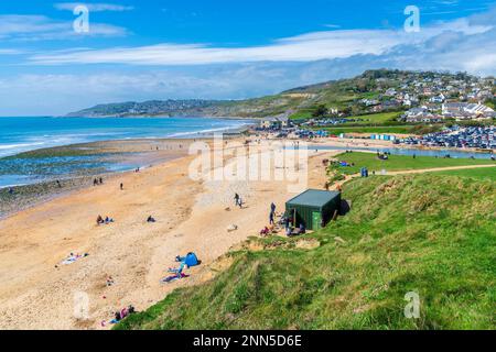 Charmouth, Dorset Area Of Outstanding Natural Beauty, England, United Kingdom, Europe. Stock Photo