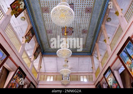 31 January 2023, Yamai Temple complex of the palace in Aundh Gaon (Village) Satara, Maharashtra, India. Aundh is popularly known as Bhavani Museum. Stock Photo