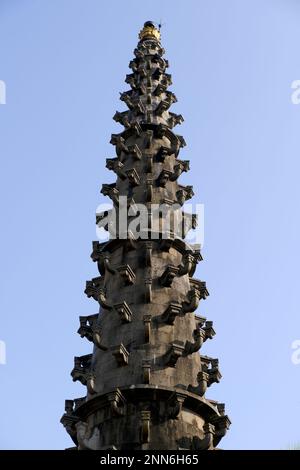 31 January 2023, Yamai Temple complex of the palace in Aundh Gaon (Village) Satara, Maharashtra, India. Aundh is popularly known as Bhavani Museum. Stock Photo