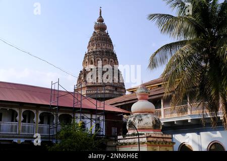 31 January 2023, Yamai Temple complex of the palace in Aundh Gaon (Village) Satara, Maharashtra, India. Aundh is popularly known as Bhavani Museum. Stock Photo