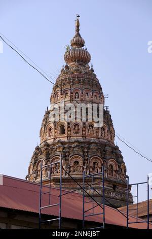 31 January 2023, Yamai Temple complex of the palace in Aundh Gaon (Village) Satara, Maharashtra, India. Aundh is popularly known as Bhavani Museum. Stock Photo