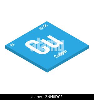 Cobalt, Co, periodic table element with name, symbol, atomic number and weight. Transition metal with various industrial uses, such as in magnets, batteries, and as a catalyst in chemical reactions. Stock Vector