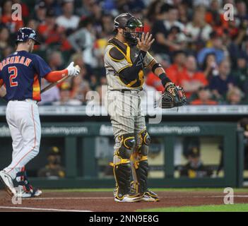 Houston, TX, USA. 30th May, 2021. Fans take in a contest of MLB action  between the San Diego Padres and the Houston Astros at Minute Maid Park in  Houston, TX. Jonathan Mailhes/CSM/Alamy