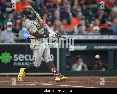 May 30, 2021: San Diego's Fernando Tatis Jr. (23) watches during a pitching  change during MLB action between the San Diego Padres and the Houston  Astros at Minute Maid Park in Houston