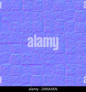 Normal map Floor tiles texture, Normal map texture Floor tiles Stock Photo