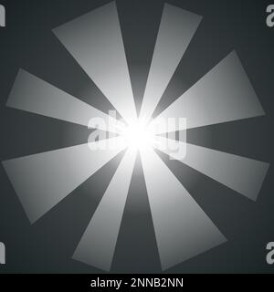 Bright Black Background texture with Sunburst Rays. Vector illustration in comics, pop art style. Stock Vector