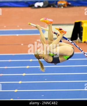 Birmingham, UK, 25 February 2023: MURTO Wilma FIN Women's Pole Vault seen at Birmingham World Indoor Gold Tour Final  Utilita Arena, Birmingham on the 25 February , England Stock Photo