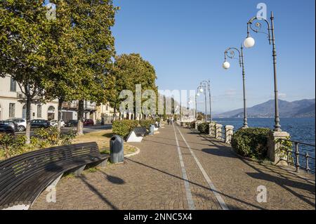 Intra, Italy - 02-05-2023: The beautiful promenade of Intra Stock Photo