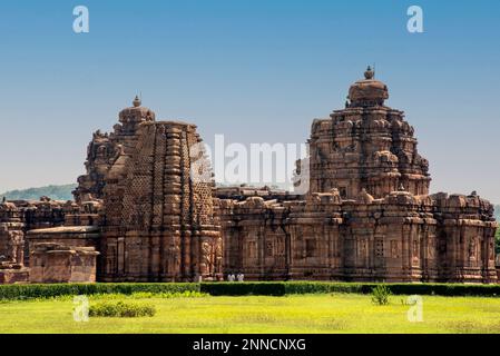 Pattadakal, Karnataka, India - Oct 27 2022: Mallikarjuna Temple at Pattadakal, also called Raktapura was built during to rule of the Chalukya dynasty Stock Photo