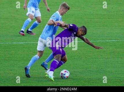 ORLANDO, FL - MAY 08: Orlando City midfielder Junior Urso (11) during the MLS soccer match between the Orlando City SC and New York City FC on May 8, 2021 at Explorer Stadium in Orlando, FL. (Photo by Andrew Bershaw/Icon Sportswire) (Icon Sportswire via AP Images)