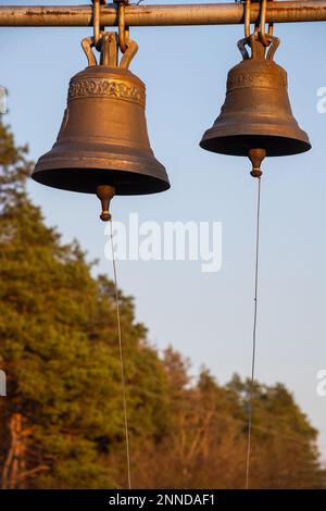 Ancient church bells in Ukraine Stock Photo - Alamy