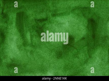 Dark green watercolor texture background with rich artistic tones perfect for creative design use. Stock Photo