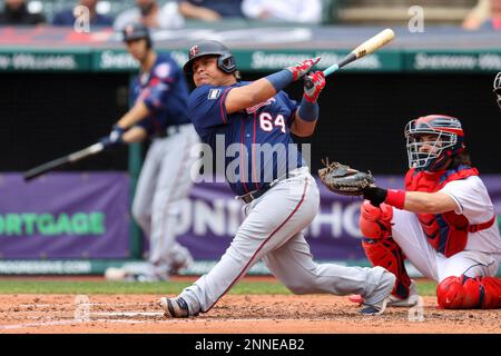 CLEVELAND, OH - APRIL 28: Willians Astudillo (64) of the