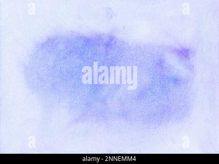Colorful violet watercolor background. Light purple ink texture. High resolution hand painted background for design and for text. Copy space. Stock Photo