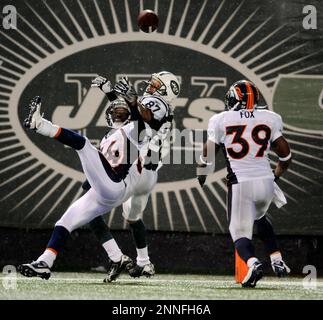 Denver Broncos safety Vernon Fox looks on during a preseason NFL football  game against the Chicago Bears at Invesco Field at Mile High in Denver,  Sunday, Aug. 30, 2009. (AP Photo/Jack Dempsey