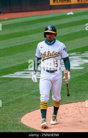 Oakland Athletics left fielder Tony Kemp catches a fly out hit by Toronto  Blue Jays' Matt Chapman during the third inning of a baseball game in  Oakland, Calif., Wednesday, July 6, 2022. (