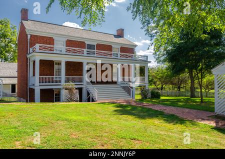 McLean House, Place Where General Lee Surrendered to General Grant, to End the Civil War. Appomattox Court House, Virginia Stock Photo