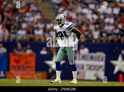 22 August 2008 - Adam Pacman Jones (21) of the Dallas Cowboys during the  Cowboys 23-22 preseason win over the Houston Texans at Texas Stadium in  Irving, Texas. (Icon Sportswire via AP Images Stock Photo - Alamy