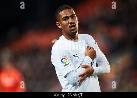 Samuel Dias Lino (Valencia CF, #16) goal during the LaLiga Santander