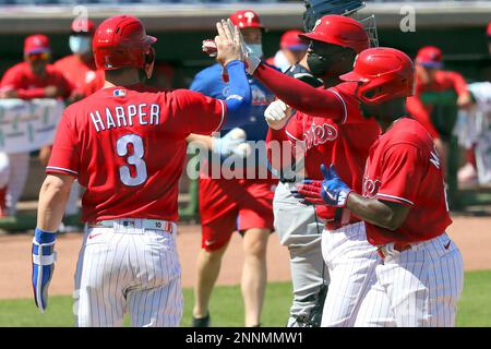 DUNEDIN, FL - MARCH 27: Bryce Harper (3) of the Phillies is