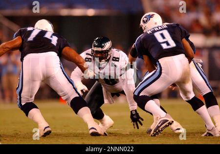 23 Aug 2001: Defensive tackle Hollis Thomas #78 of the Philadelphia Eagles  in action during the Eagles 20-14 preseason victory over the Tennessee  Titans at Adelphia Coliseum in Nashville, TN. (Icon Sportswire