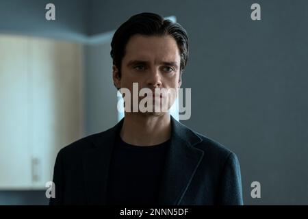 RELEASE DATE: February 17, 2023. TITLE: Sharper. STUDIO: Picturestart. DIRECTOR: Benjamin Caron. PLOT: Motivations are suspect, and expectations are turned chaos, as a con artist takes on Manhattan billionaires. STARRING: SEBASTIAN STAN as Max. (Credit Image: © Picturestart/Entertainment Pictures/ZUMAPRESS.com) EDITORIAL USAGE ONLY! Not for Commercial USAGE! Stock Photo