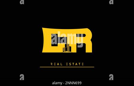 Real Estate letters Initials Monogram logo CR , RC Stock Vector