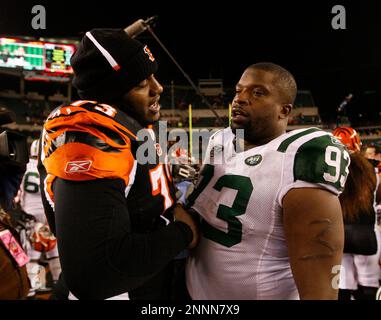 Cincinnati Bengals quarterback Carson Palmer (9) passes against the New  York Jets during the first quarter of their wild card playoff game at Paul  Brown Stadium in Cincinnati, OH., on January 9