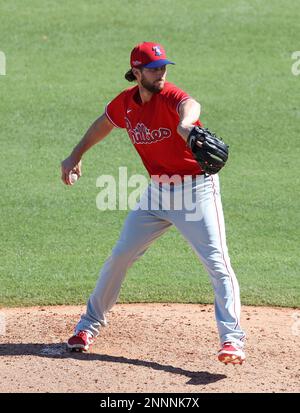 TAMPA, FL - MARCH 07: Philadelphia Phillies pitcher Ivan Nova (47) delivers  a pitch during the MLB Spring Training game between the Philadelphia  Phillies and New York Yankees on March 7, 2021